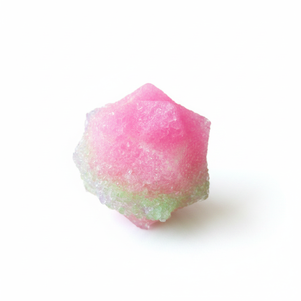 Pink Green Star Bouncy Ball